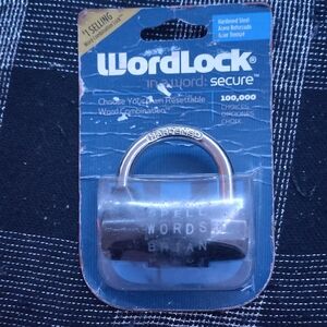 Wordlock Hardened Steel Padlock